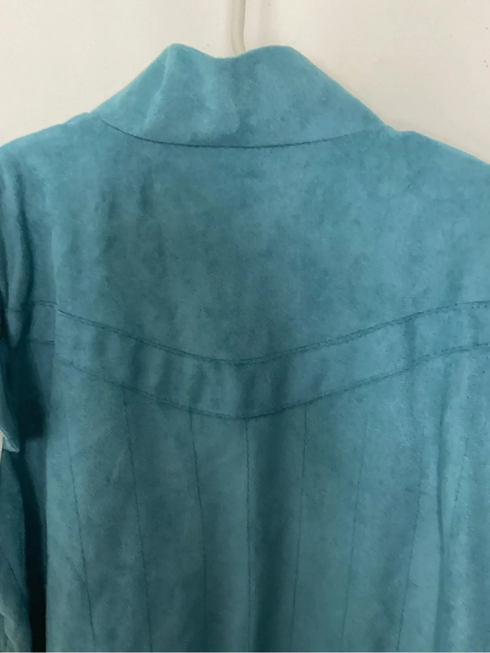 Disney Tangled Flynn Rider Teal Blue Suede-Style Vest with White Shirt Costume L - Picture 9 of 12